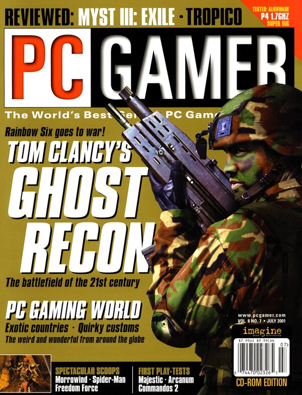 PC Gamer Issue 086 (July 2001) cover